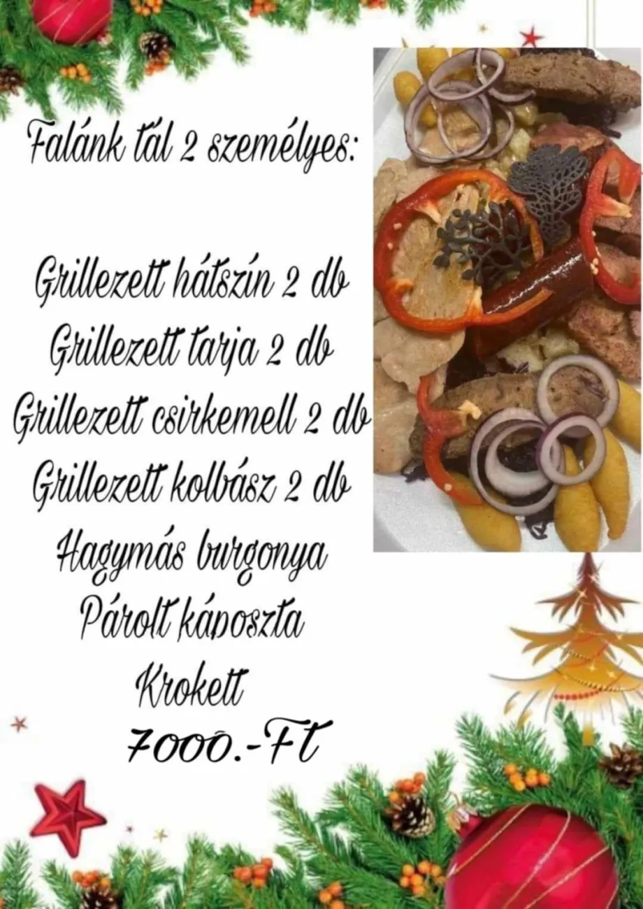 Dreher Söröző, Étterem ünnepi kínálata