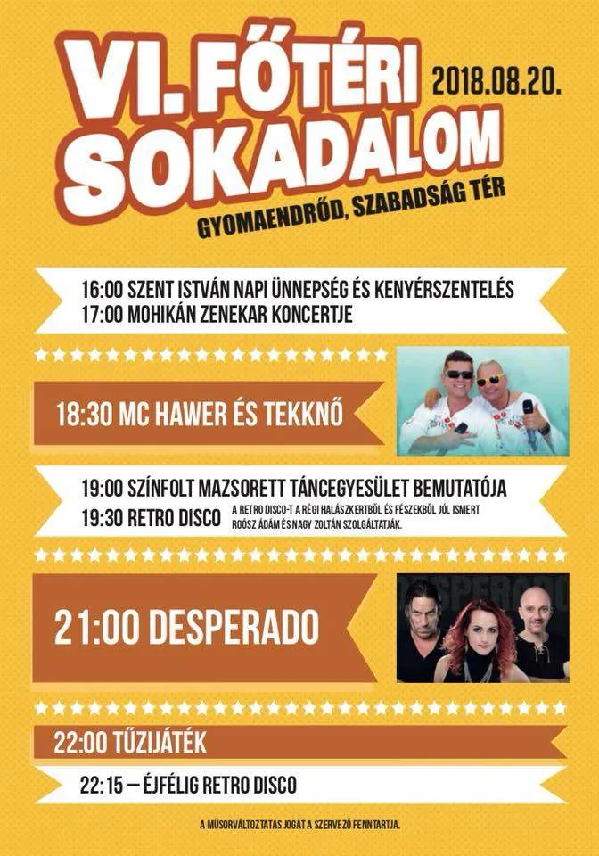 VI. Főtéri sokadalom