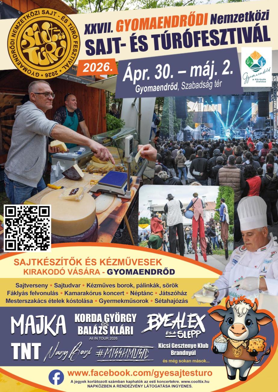 XXVII. Gyomaendrődi Nemzetközi Sajt- és Túrófesztivál