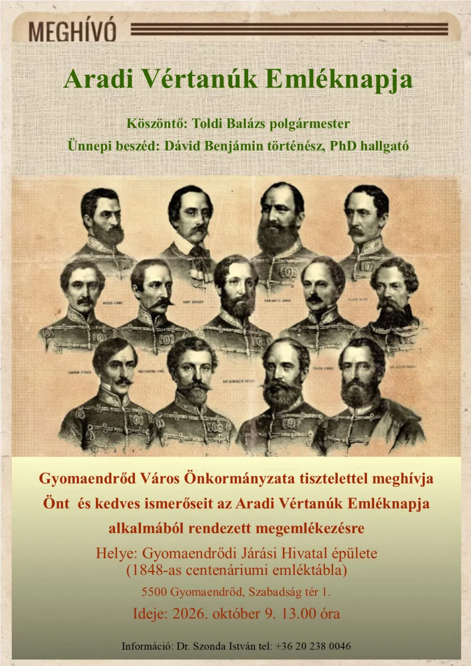 Aradi vértanúk emléknapja