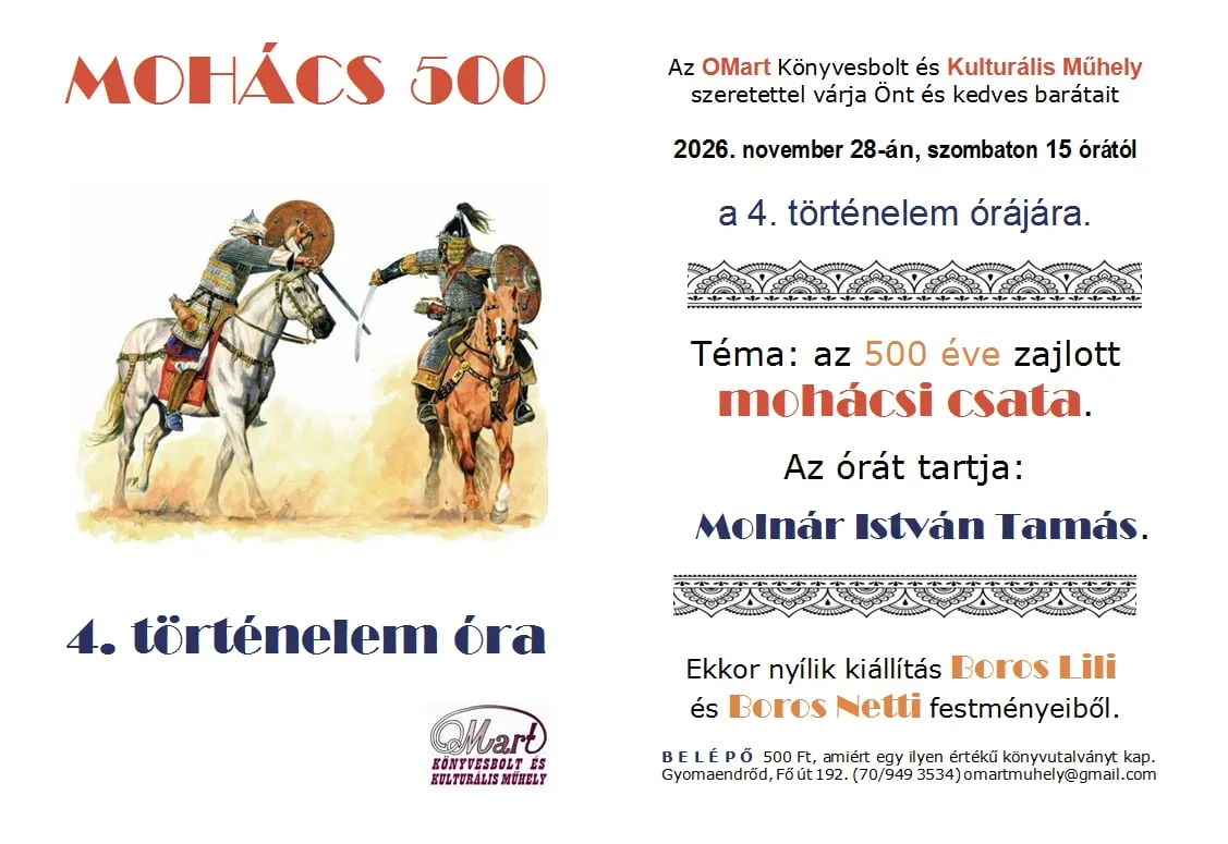 4. történelem óra "MOHÁCS 500"