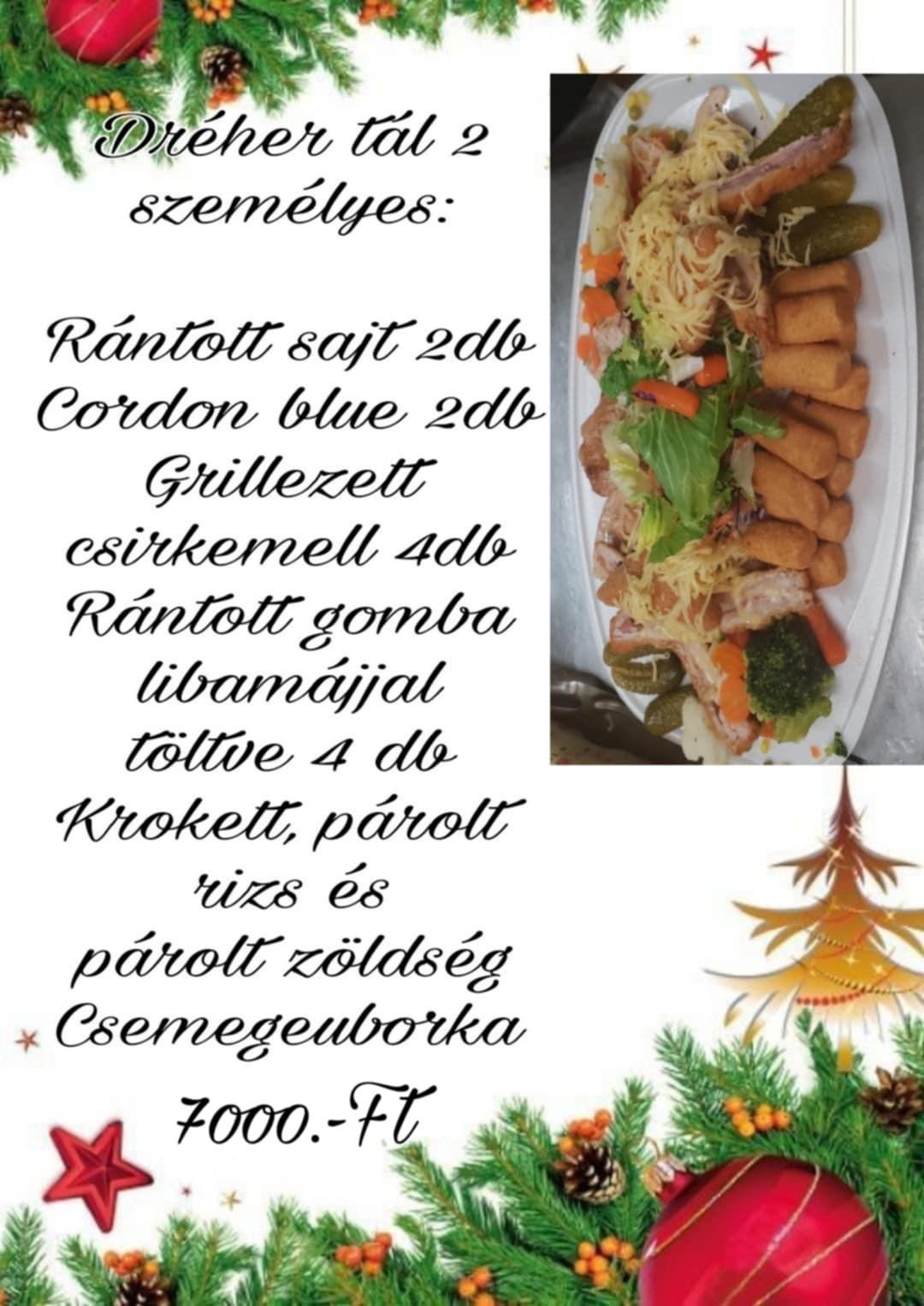 Dreher Söröző, Étterem ünnepi kínálata