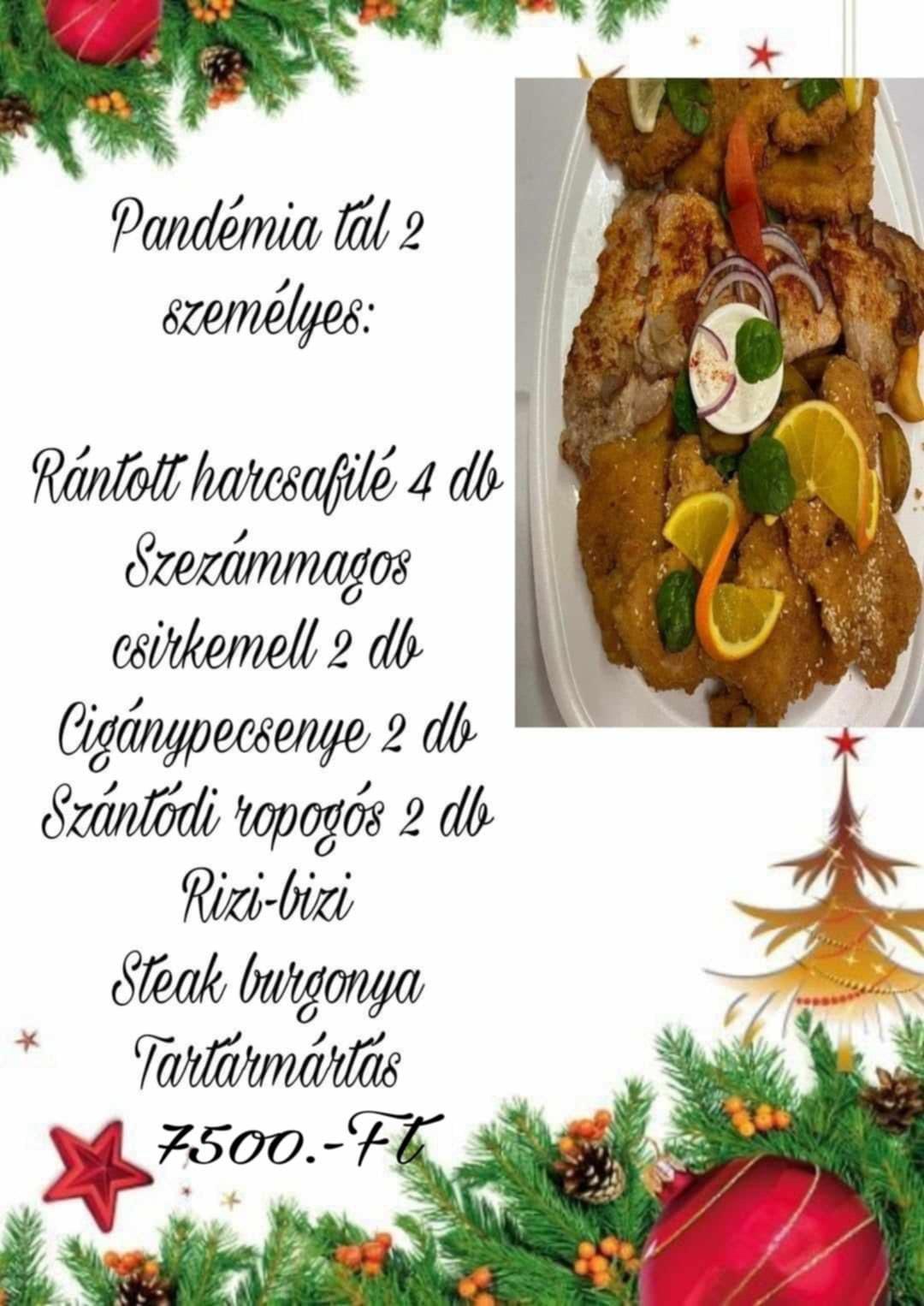 Dreher Söröző, Étterem ünnepi kínálata