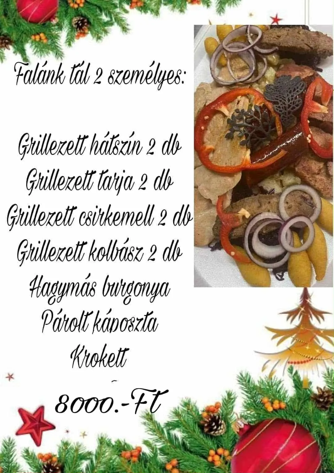 Dreher Söröző, Étterem ünnepi kínálata