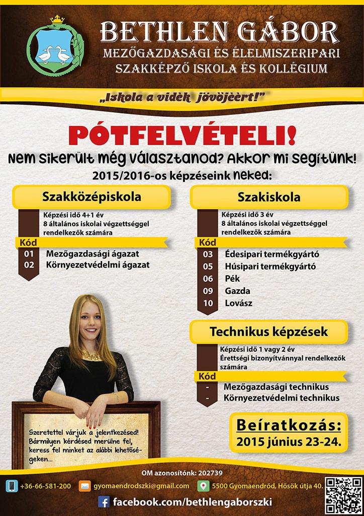 Pótfelvételi a Bethlenben!