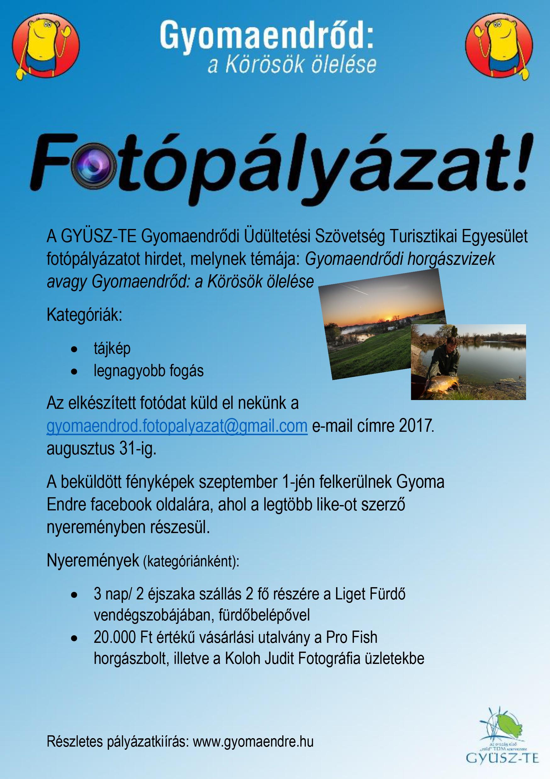 Gyomaendrőd és a Körösök: Fotópályázat
