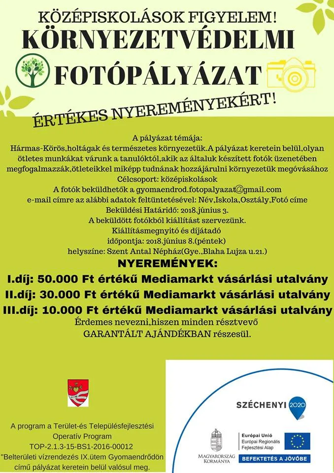 Környezetvédelmi fotópályázat