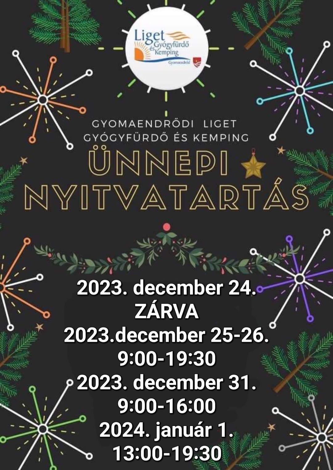 Liget Fürdő Ünnepi nyitvatartás Liget Fürdő Ünnepi nyitvatartás