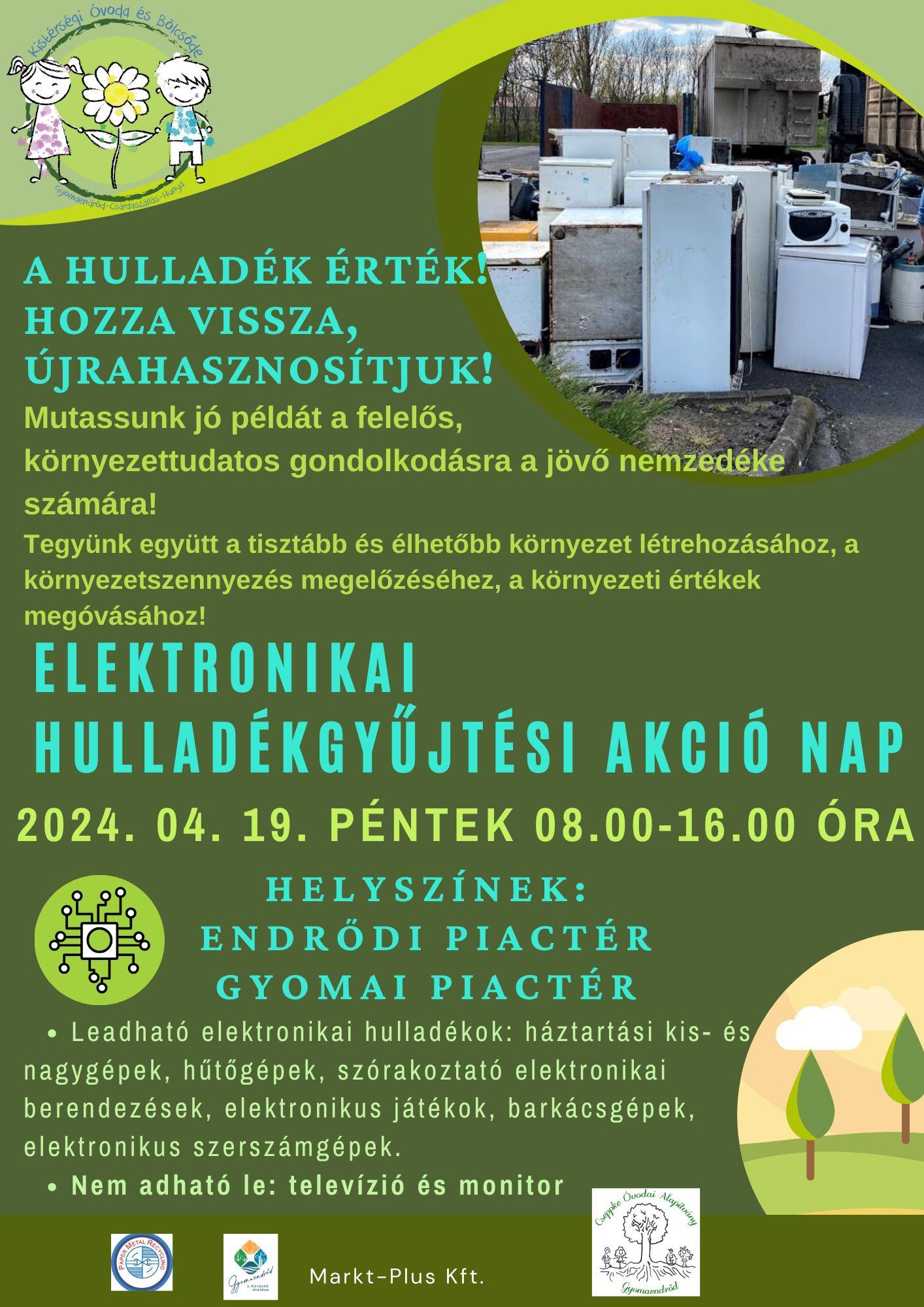 Elektronikai hulladékgyűjtési akció nap (2024)