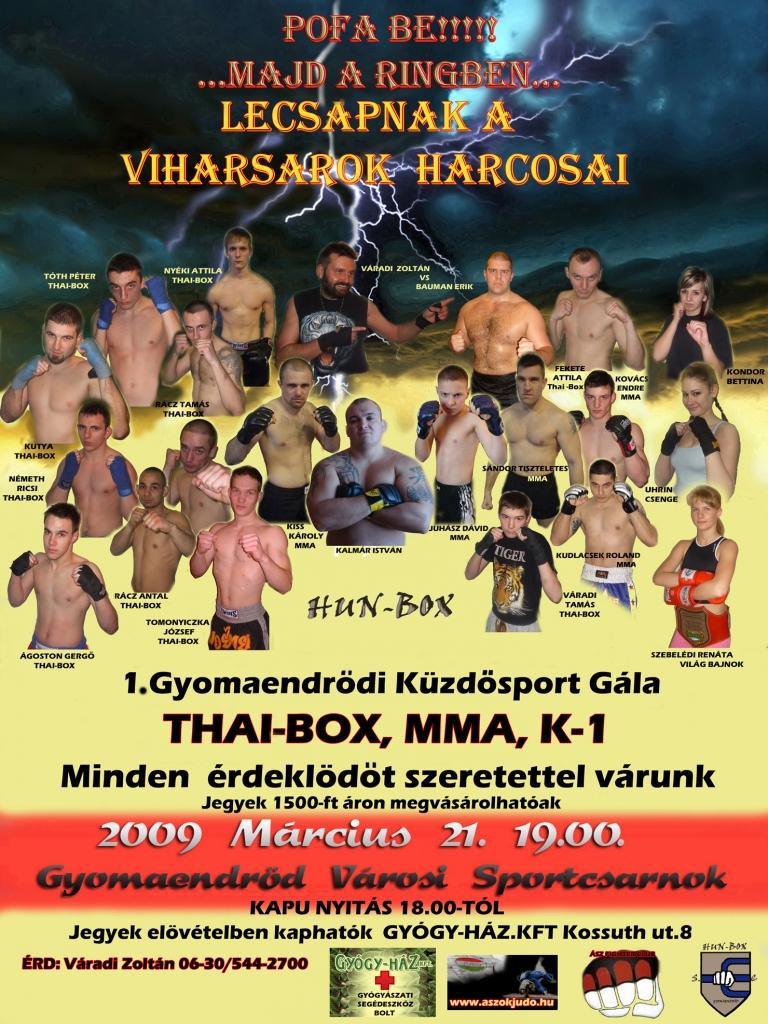 I. Gyomaendrődi Küzdősport Gála - Pofa Be!!! ...majd a ringben...