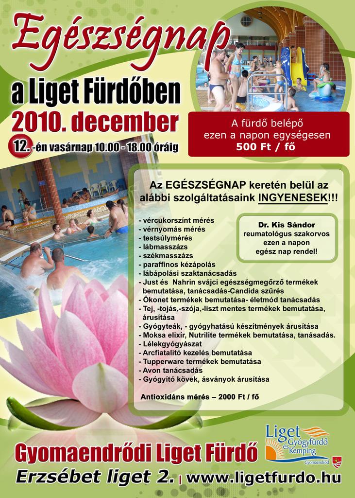 Egészségnap a Liget Fürdőben