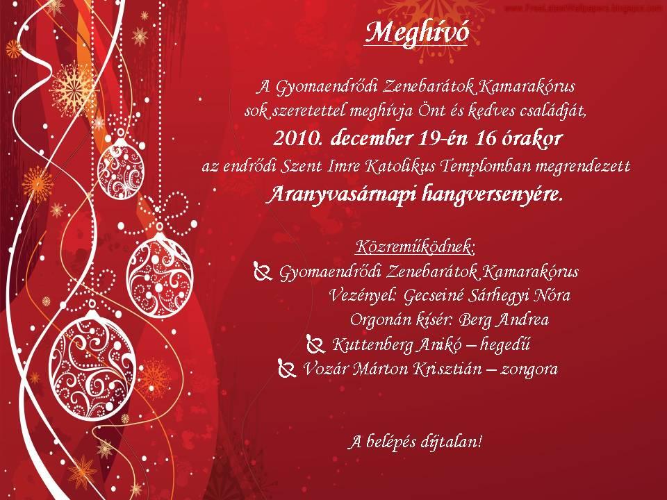 A Gyomaendrődi Zenebarátok Kamarakórus Aranyvasárnapi hangversenye