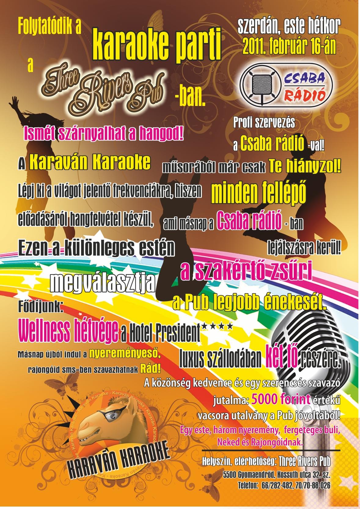 Karaván Karaoke a Csaba Rádióval