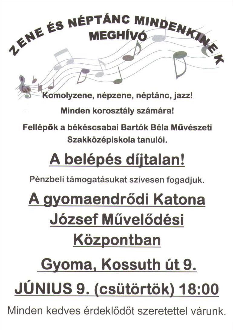 Zene és néptánc mindenkinek!