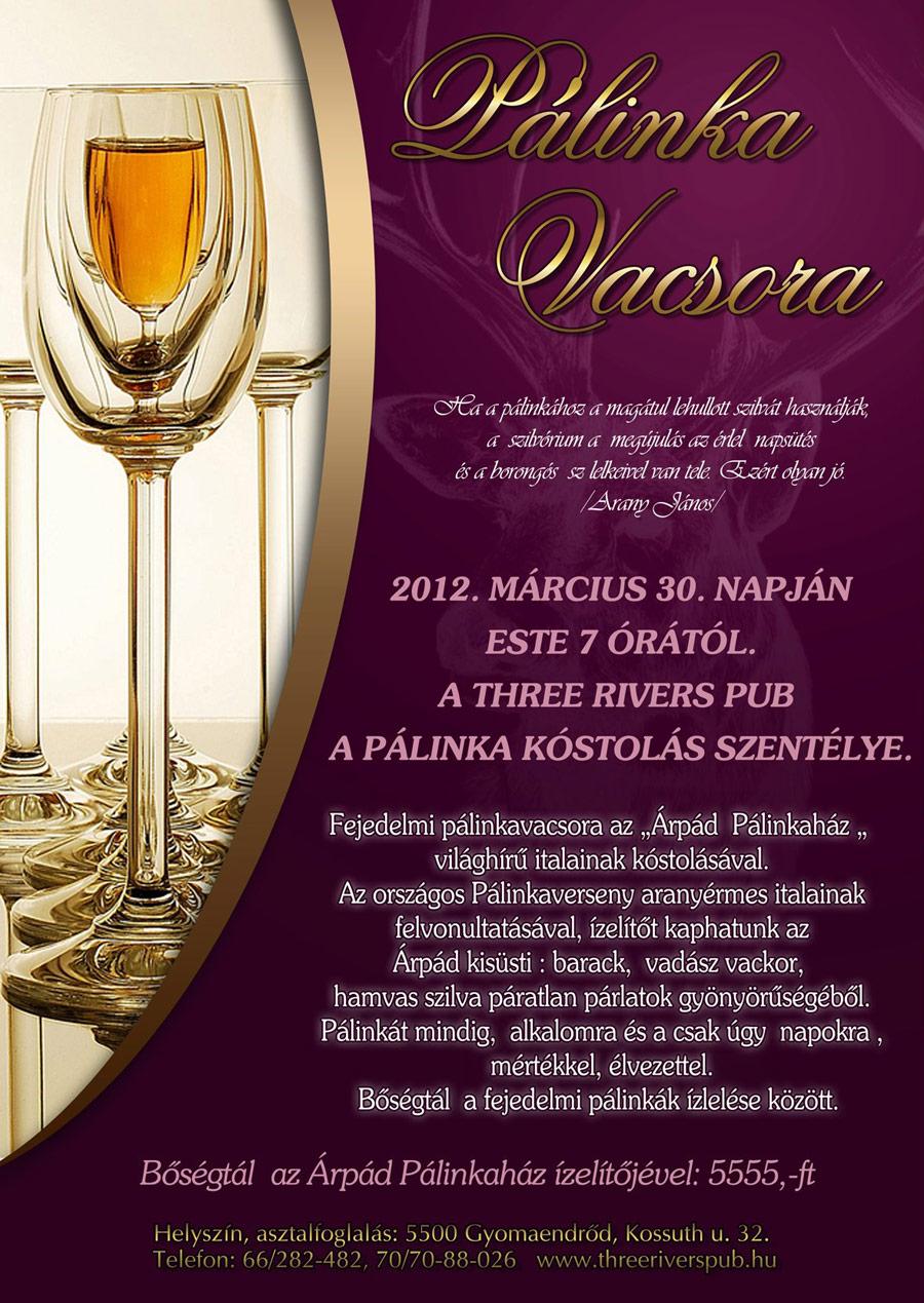Pálinka Vacsora!