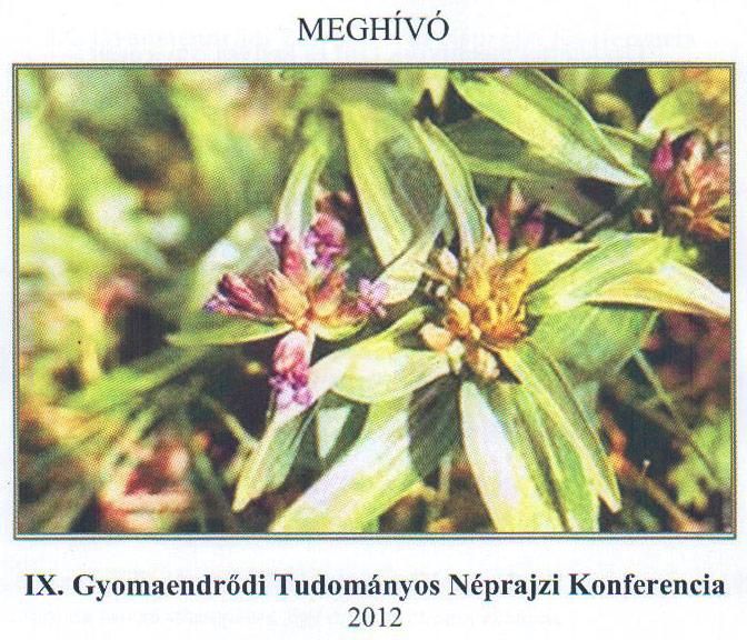 IX. Scientific Ethnographic Conference and Exhibition in Gyomaendrőd