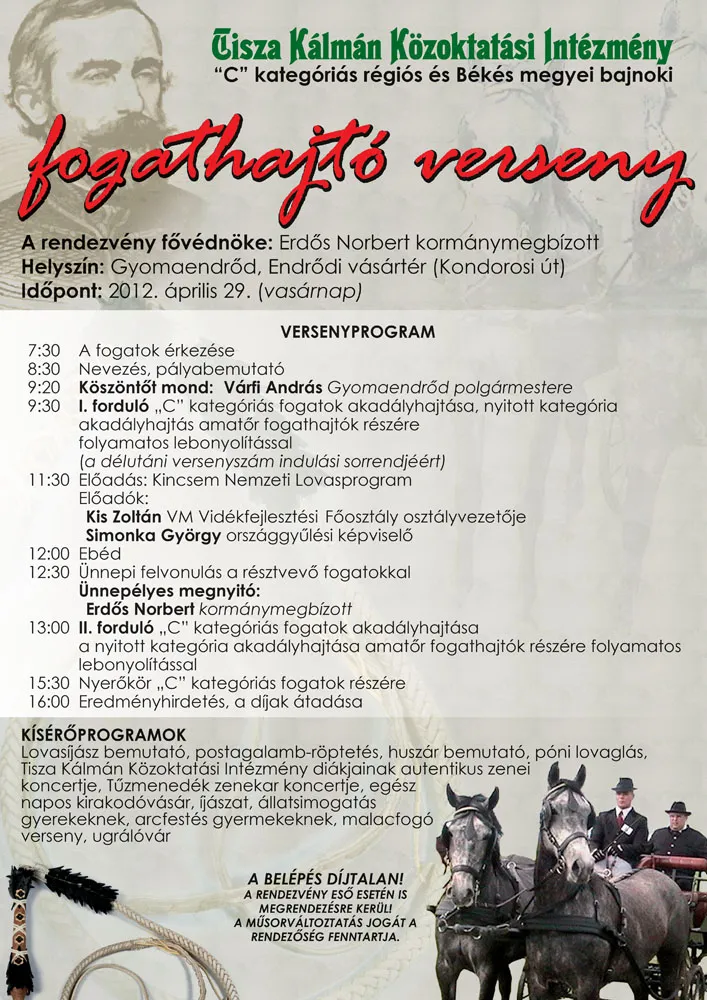 I. Gyomaendrődi Regionális Fogathajtó Verseny