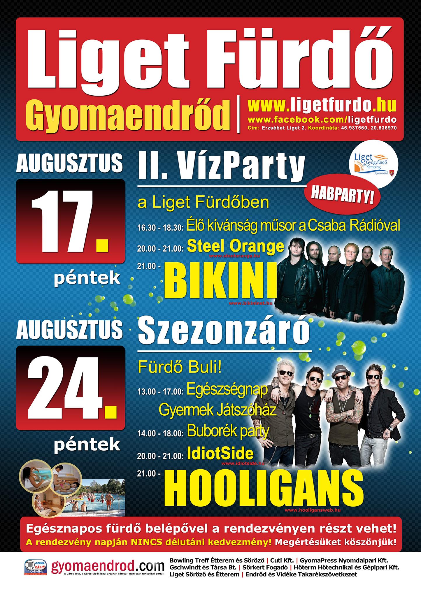 II. VízParty a Liget Fürdőben