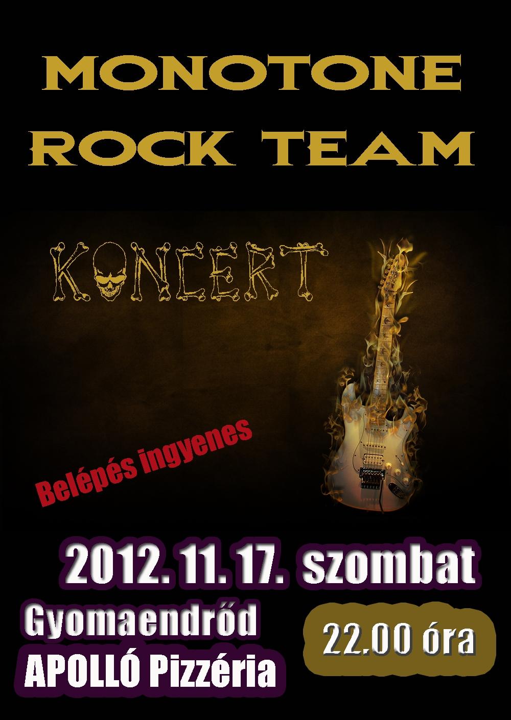 Monotone Rock Team koncert