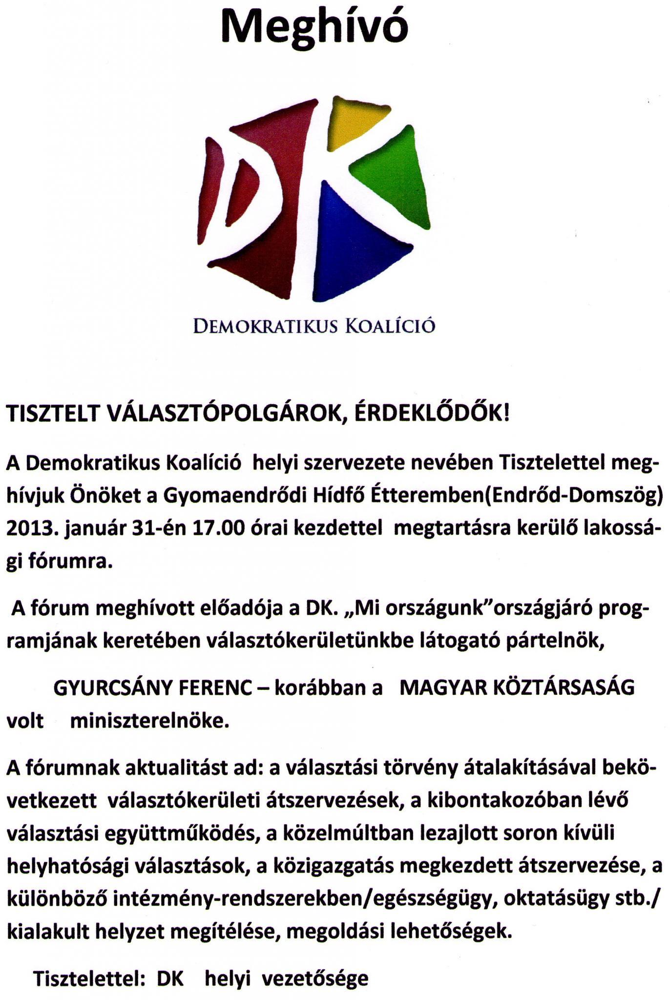 Lakossági fórum