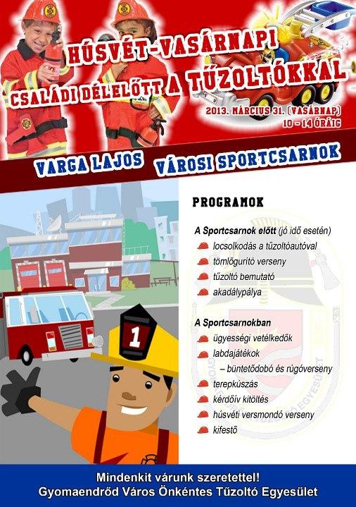 Húsvét - Vasárnapi családi délelőtt a Tűzoltókkal