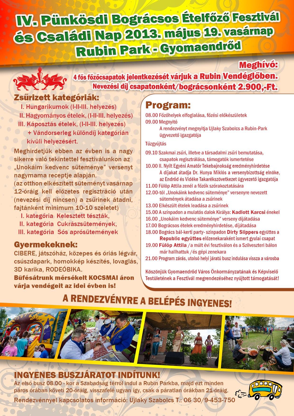 IV. Pentecostal Cauldron Cooking Festival and Family Day