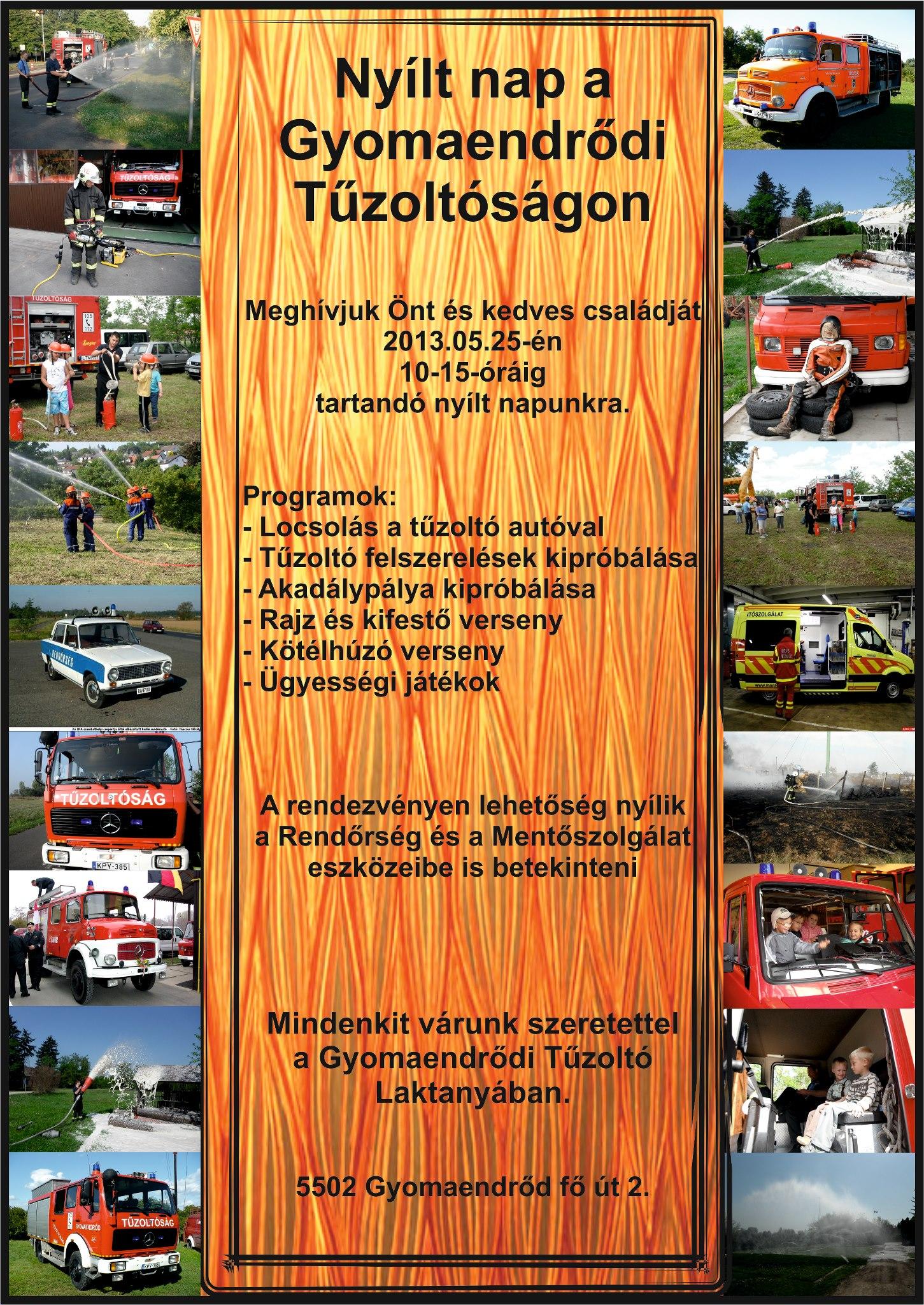 Nyílt Nap a gyomaendrődi Tűzoltóságon