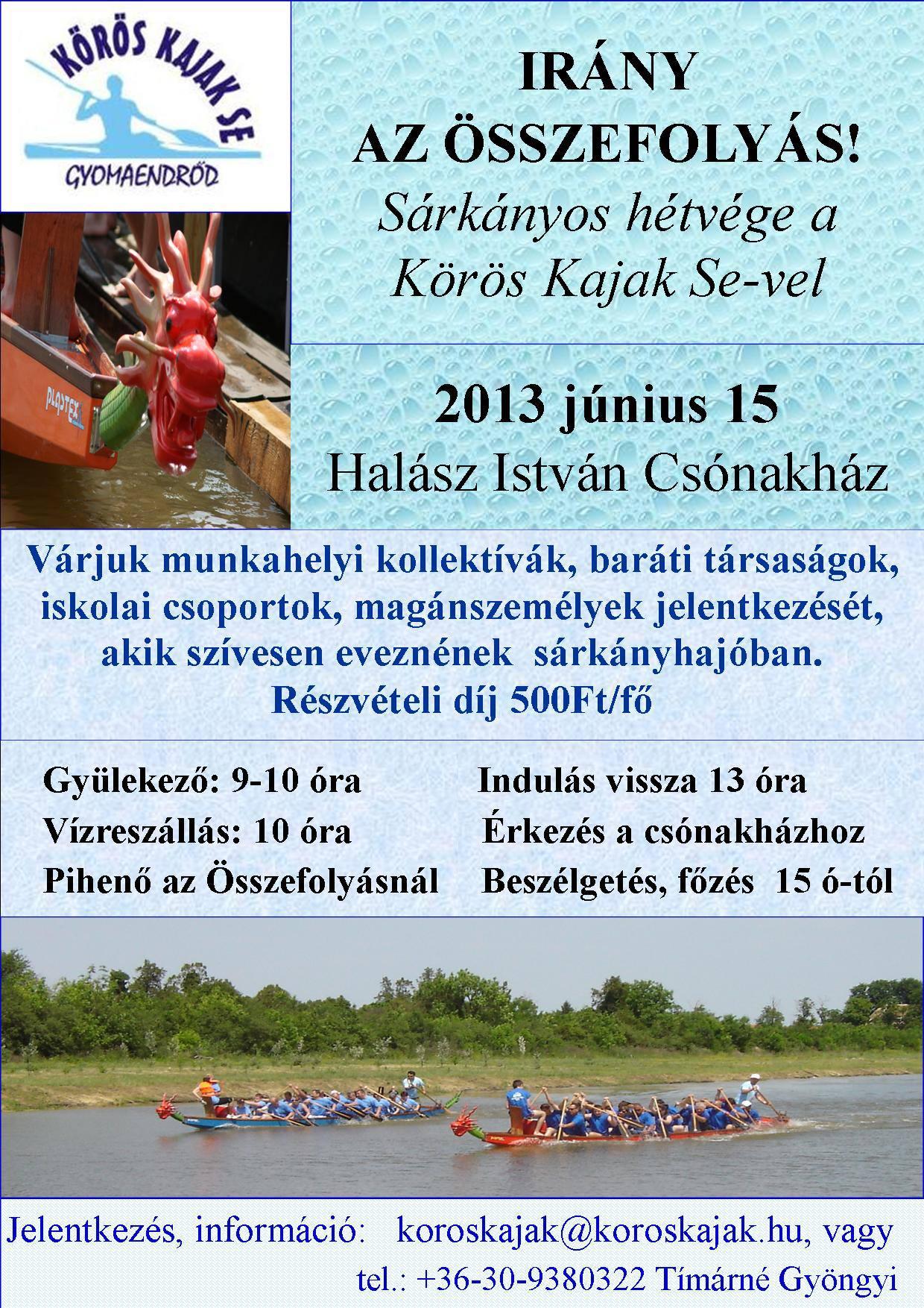 Irány az összefolyás