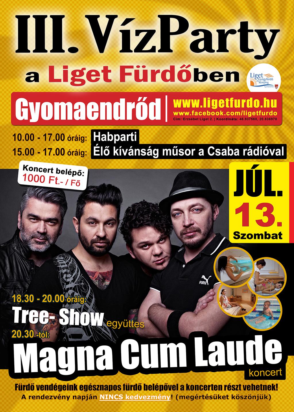 III. VízParty a Liget Fürdőben