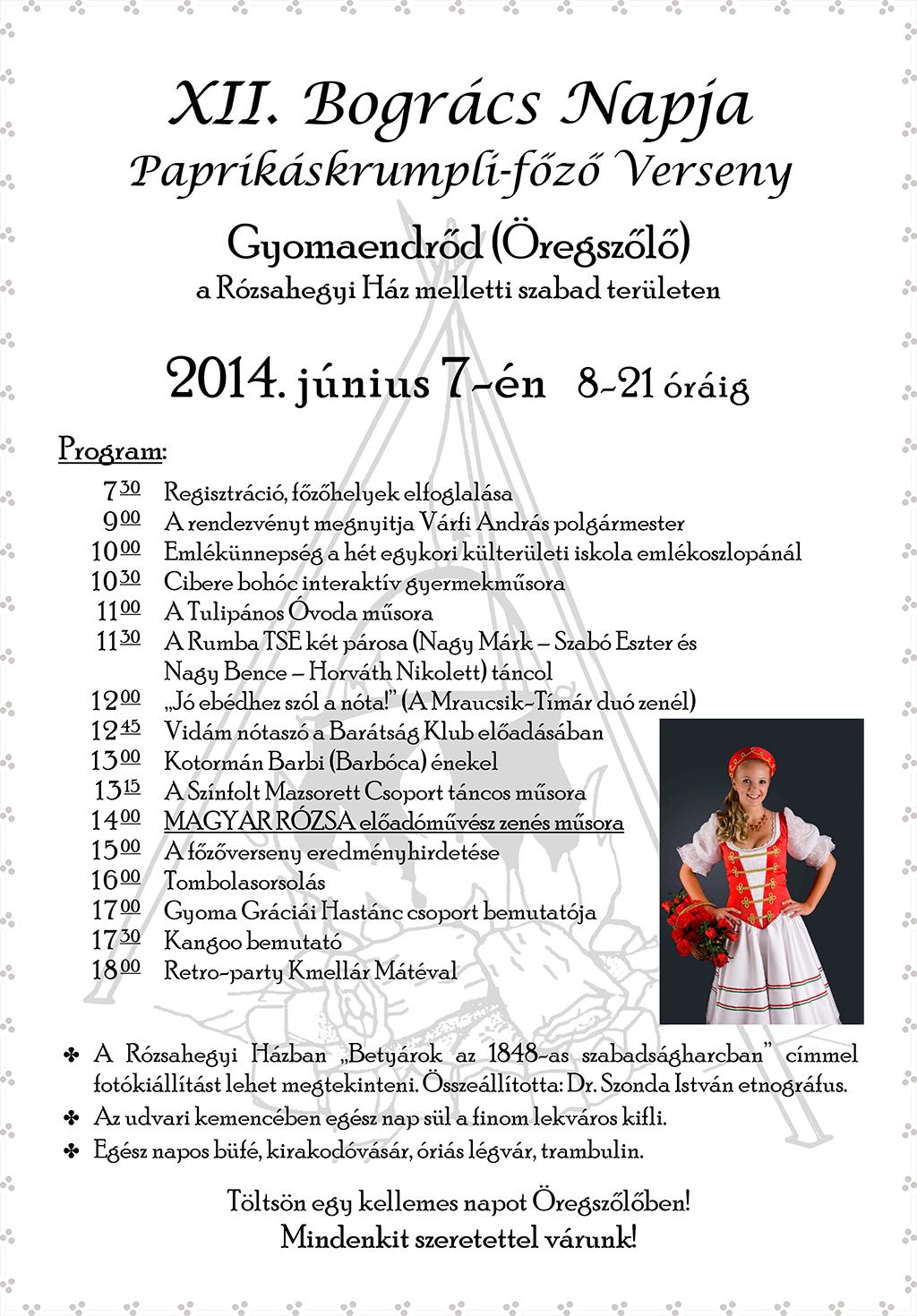 "Bogrács Napja" XII. Paprikás Krumplifőző Verseny