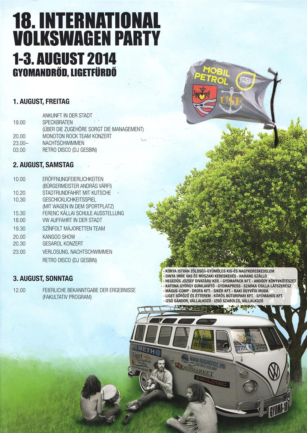 XVIII. Nemzetközi Volkswagen "BOGÁR" Találkozó