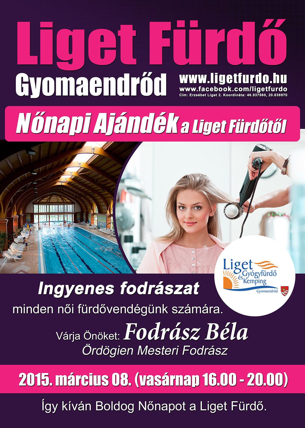 Nőnapi Ajándék a Liget Fürdőtől