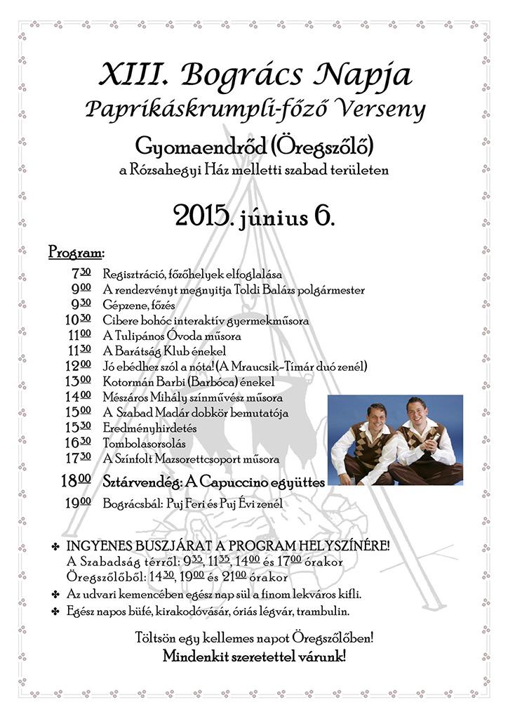 XIII. "Bogrács (Cauldron) Day" Potato Paprikash Cooking Competition