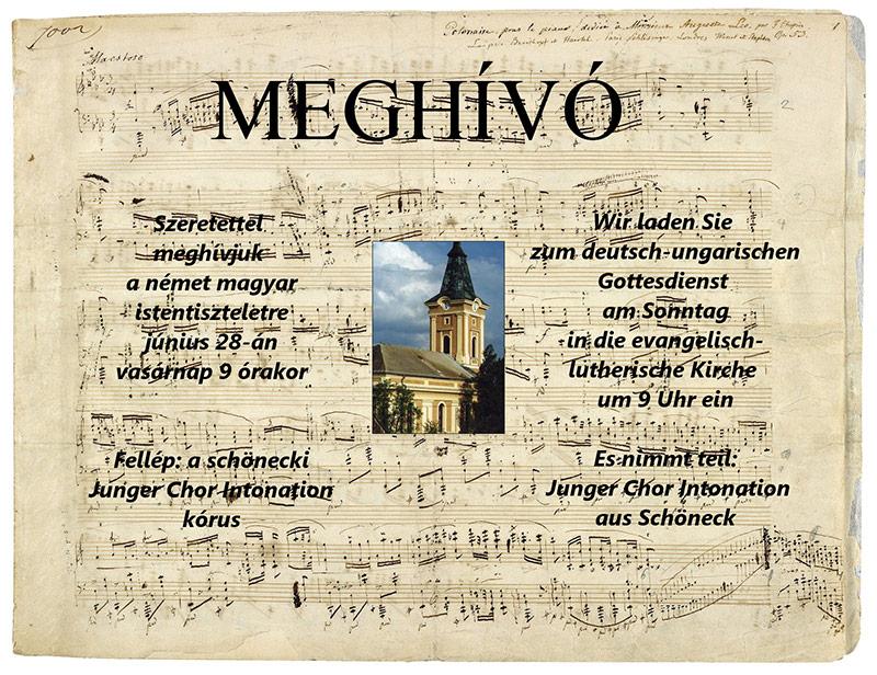 Német-magyar zenés istentisztelet