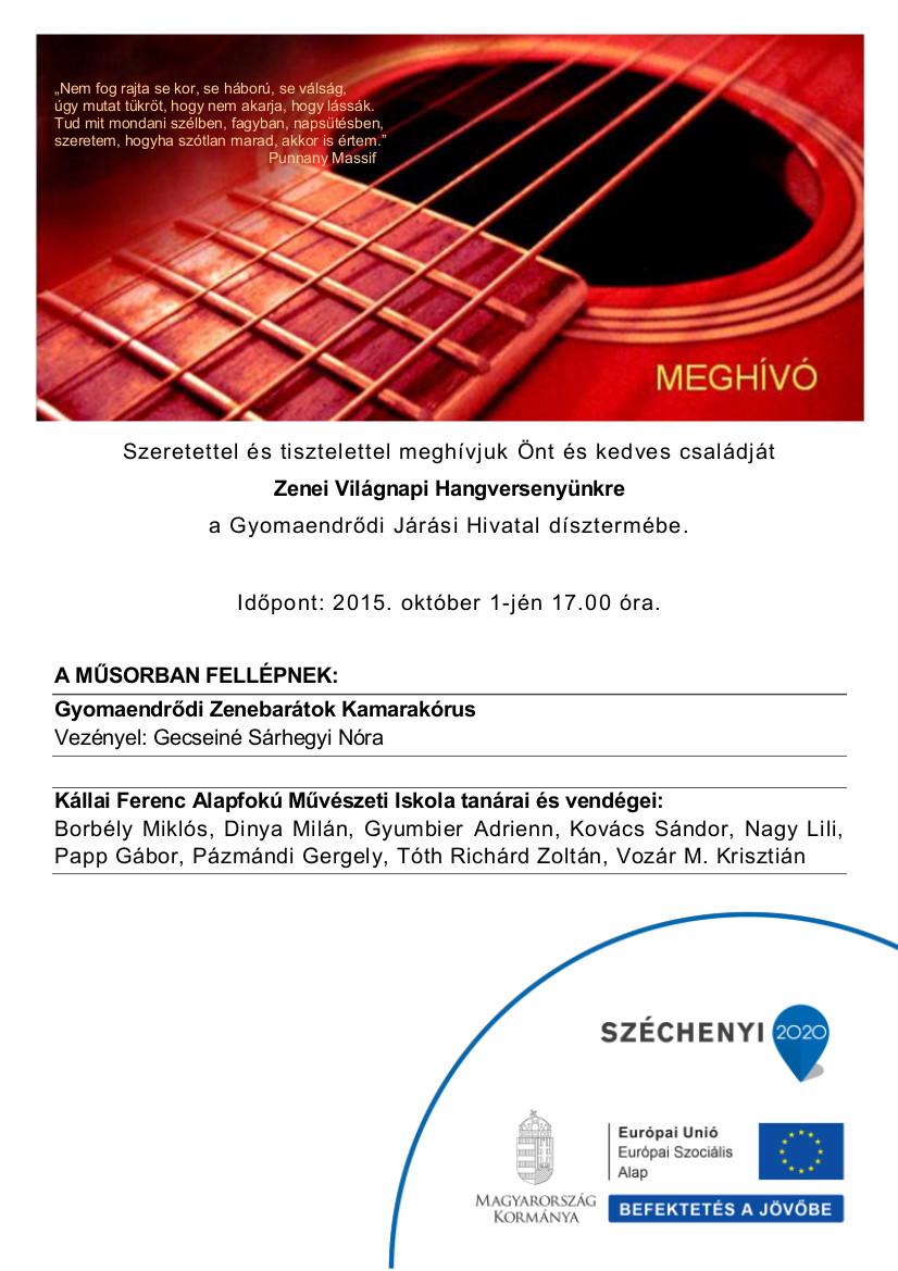 Zenei Világnapi Hangverseny