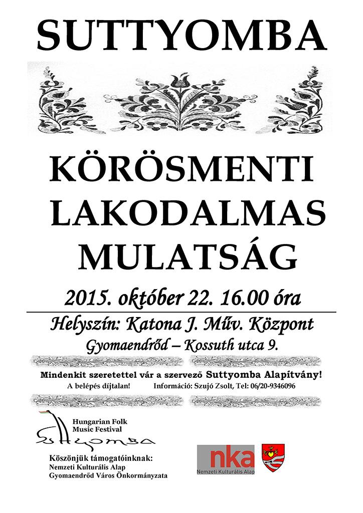 Suttyomba Körösmenti Lakodalmas Mulatság