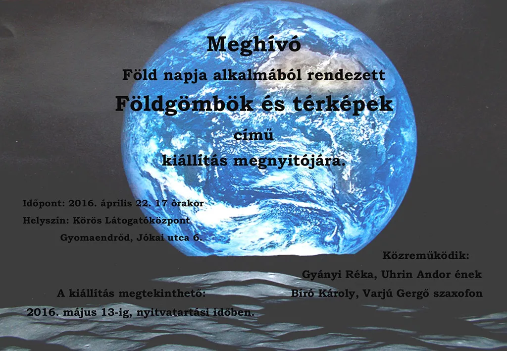 Földgömbök és térképek című kiállítás megnyitója