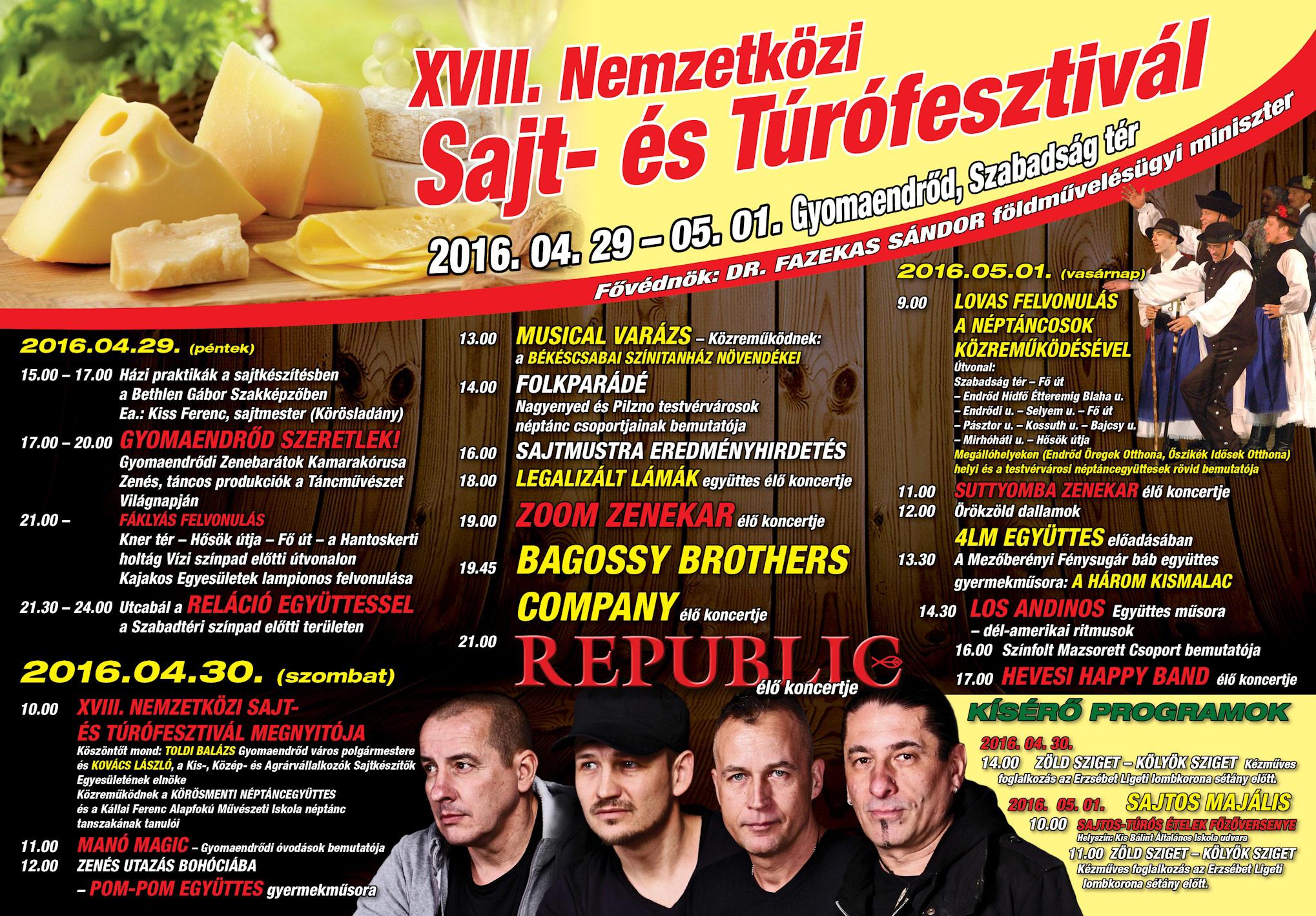 A XVIII-a festival al brânzeturilor si a caşcavalului din Gyomaendrőd A XVIII-a festival al brânzeturilor si a caşcavalului din Gyomaendrőd