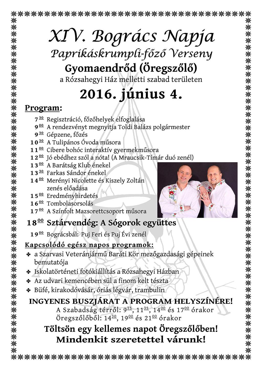 "Bogrács Napja" XIV. Paprikás Krumplifőző Verseny