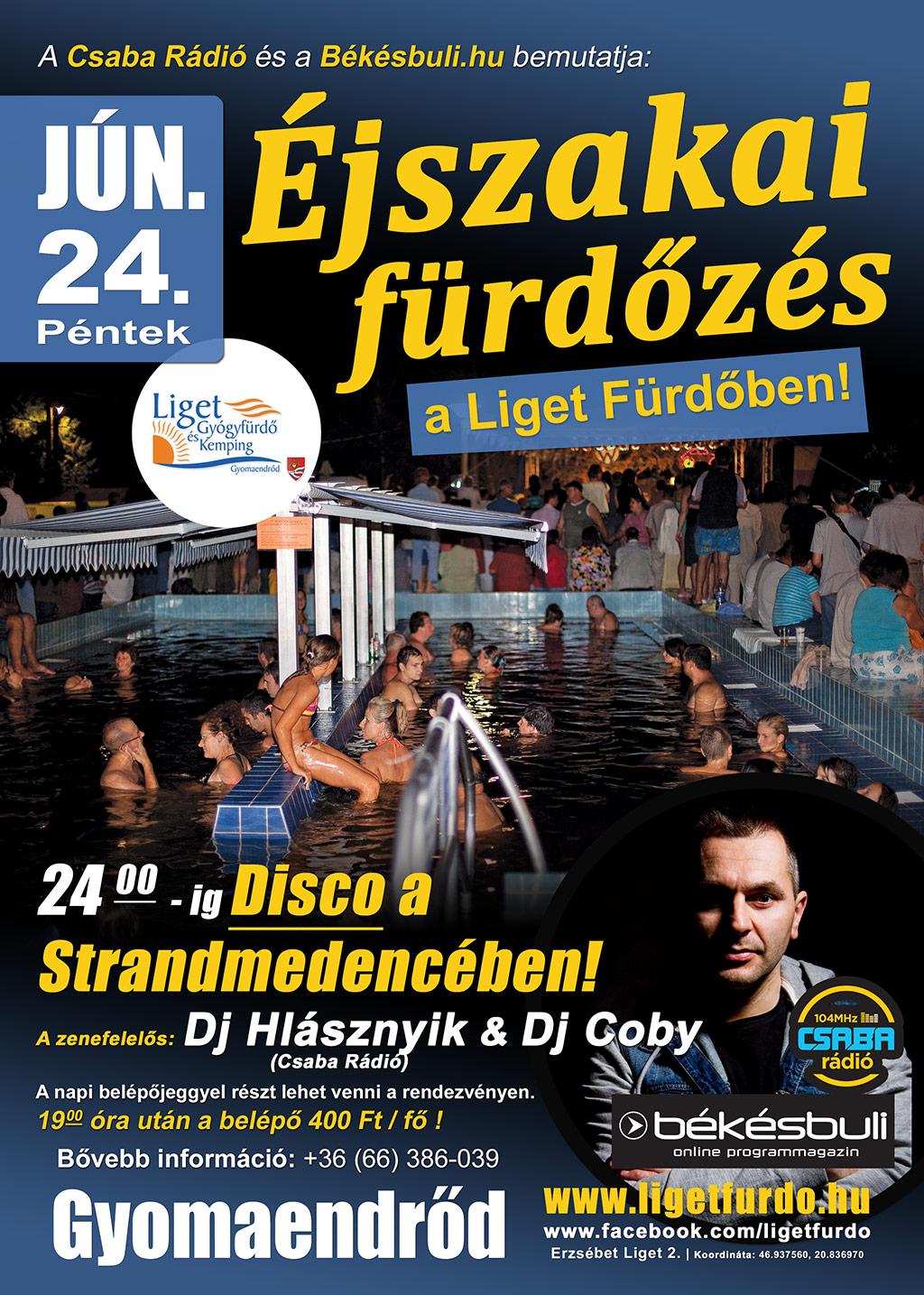 Éjszakai fürdőzés a Liget Fürdőben!