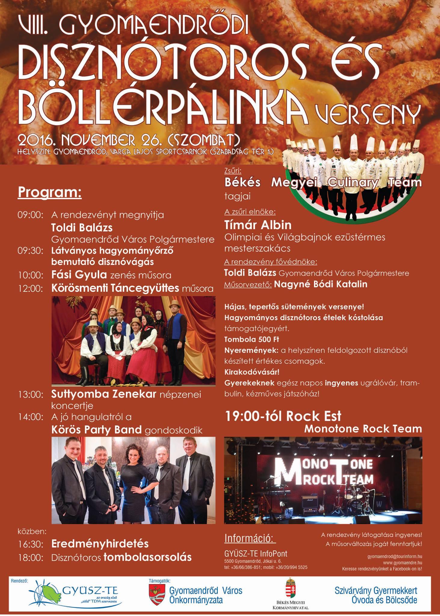 VIII. Gyomaendrődi Disznótoros és Böllérpálinka Verseny