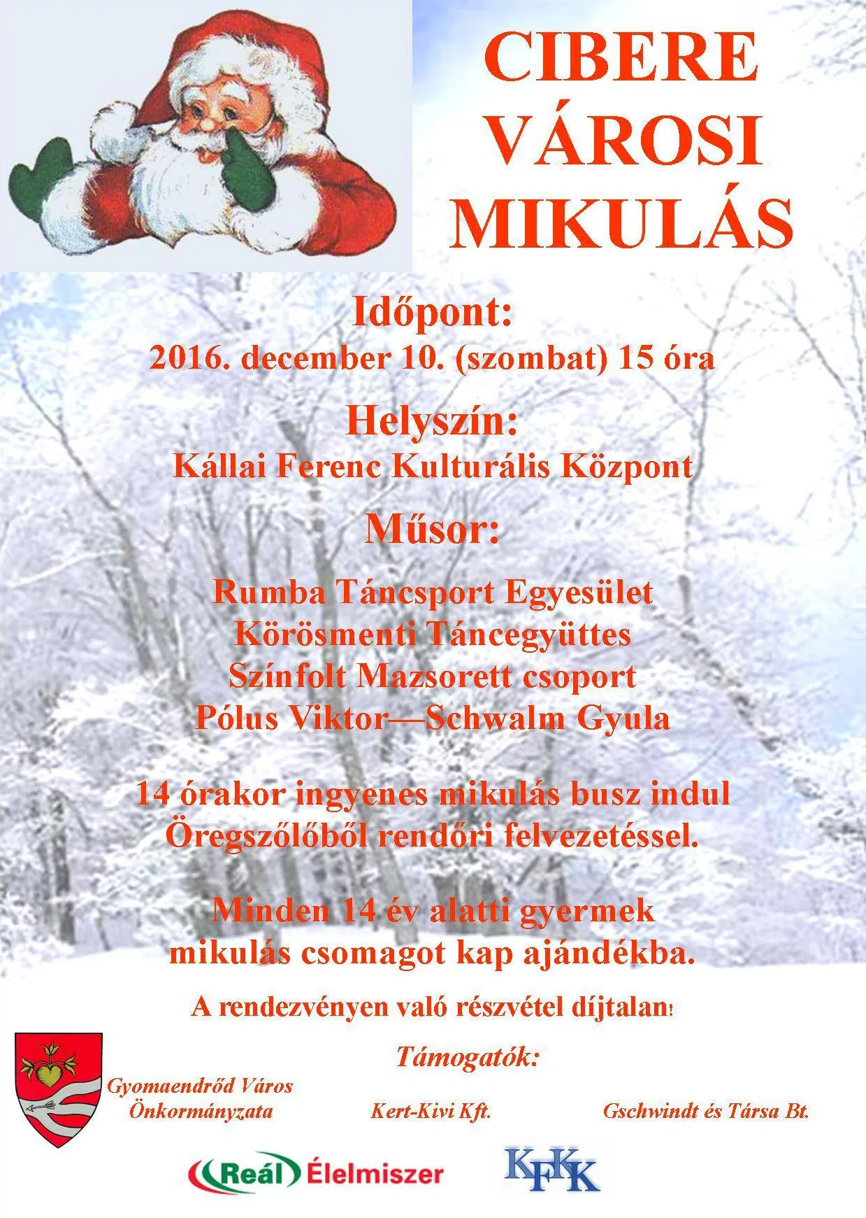 Városi Mikulás Ünnepség