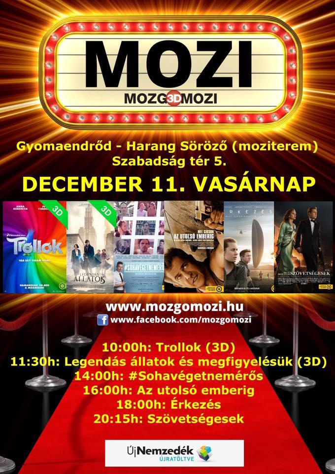 Mozgó(3D)Mozi - 2016 december