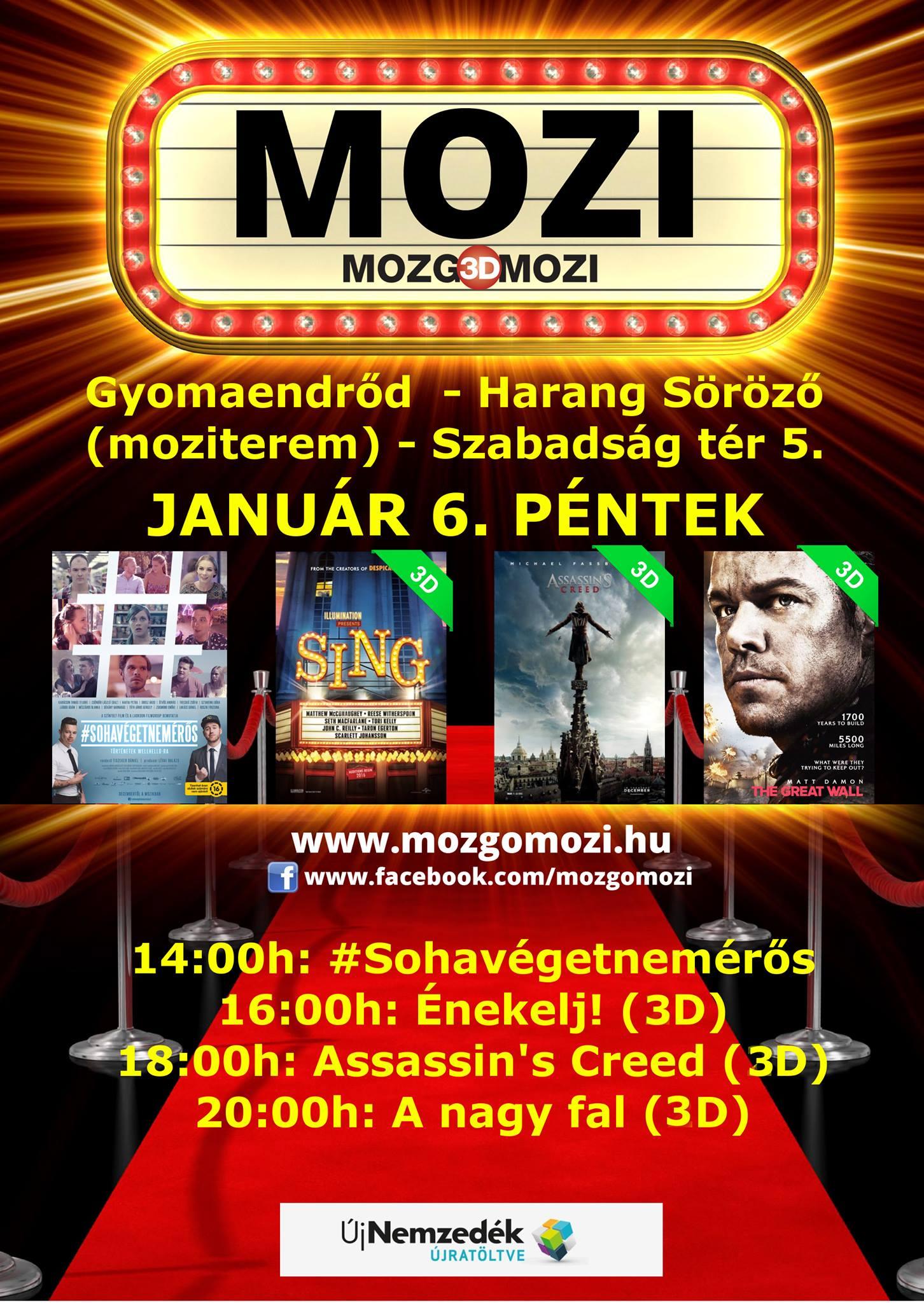 Mozgó(3D)Mozi - 2017 január