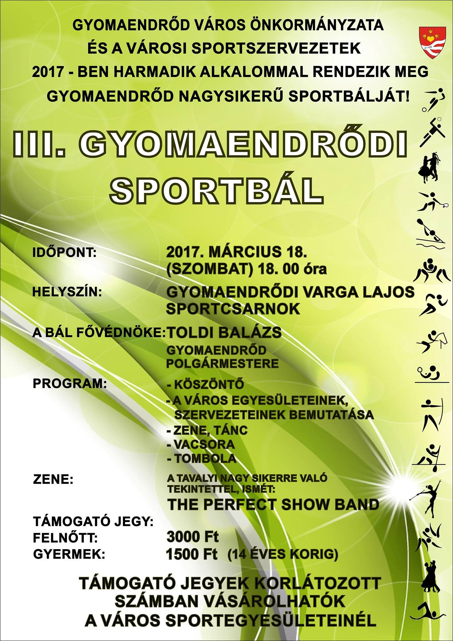 III. Gyomaendrődi Sportbál