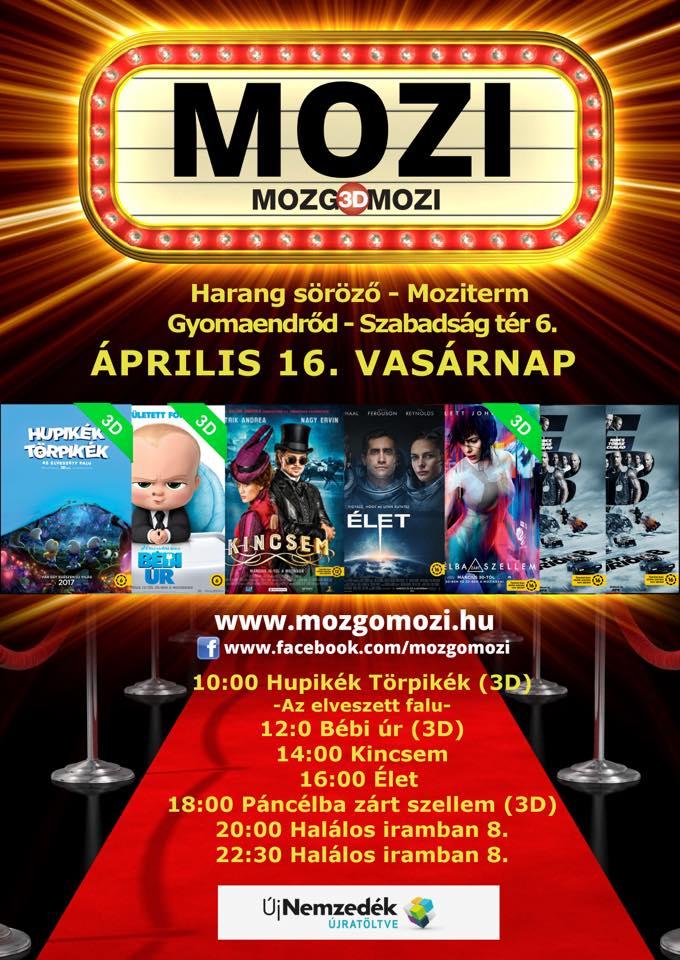 Mozgó(3D)Mozi - 2017 április