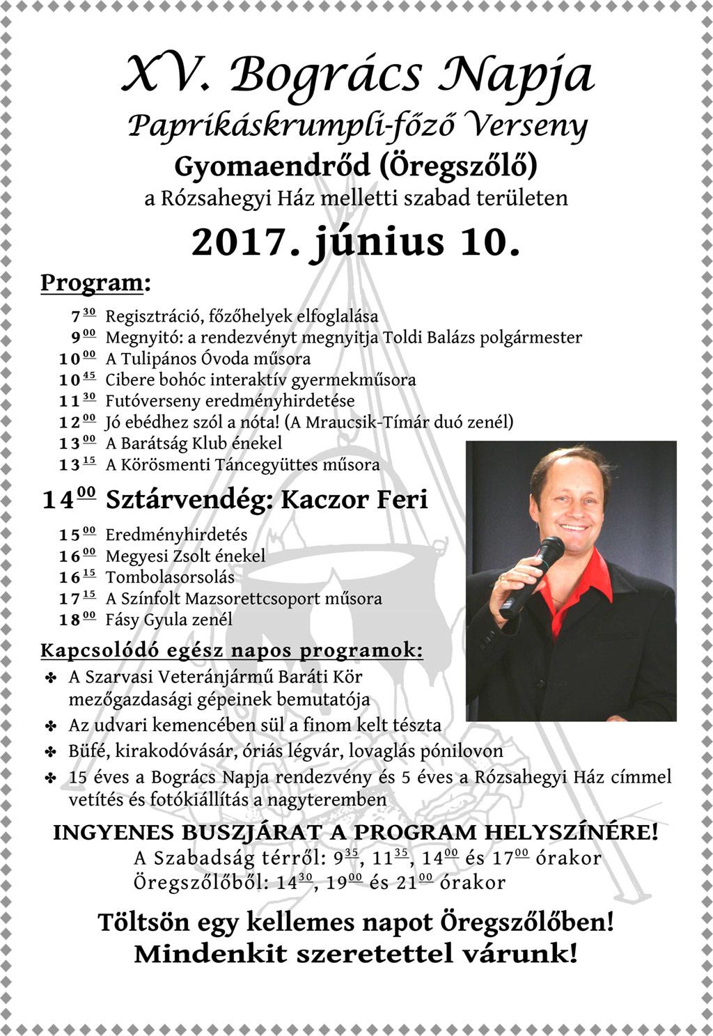 "Bogrács Napja" XV. Paprikás Krumplifőző Verseny