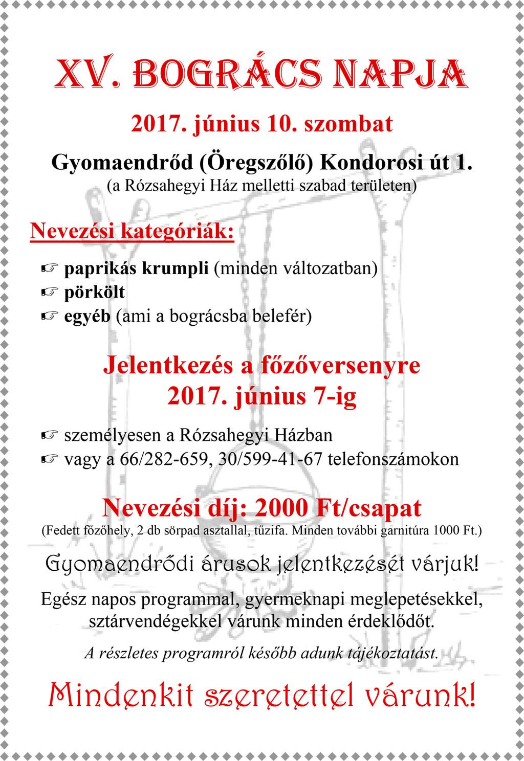 "Bogrács Napja" XV. Paprikás Krumplifőző Verseny