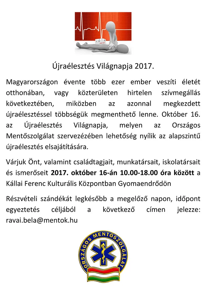 Újraélesztés Világnapja 2017