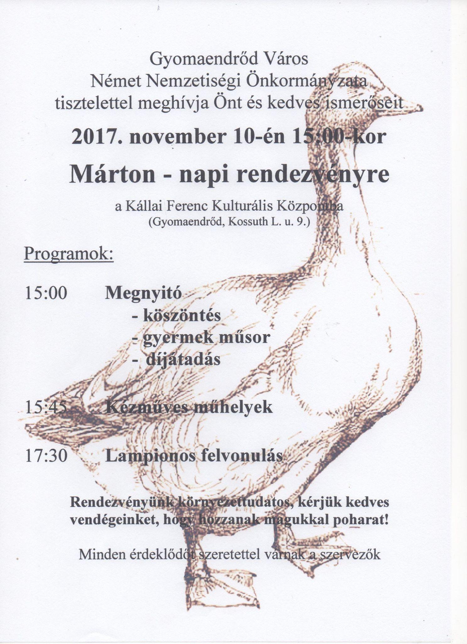Márton - napi rendezvény